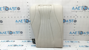 Right rear seat back for Mercedes W213 E 17-23, beige leather, needs cleaning, dented