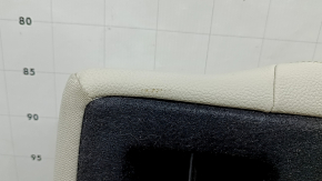 Right rear seat back for Mercedes W213 E 17-23, beige leather, needs cleaning, dented