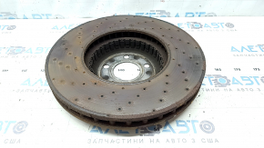 Front right brake disc Mercedes W213 E 17-23 360/36mm with perforation, rusty