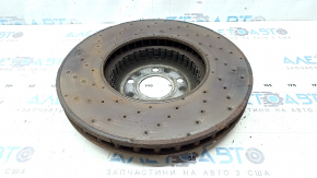 Front left brake disc Mercedes W213 E 17-23 360/36mm with perforation, rusty