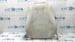 Mercedes W213 E 17-23 passenger seat backrest trim, beige, heated and supported, ready to clean