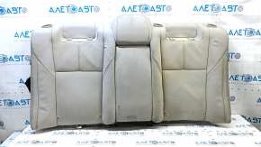 Toyota Avalon 13-15 rear seat backrest, gray leather, perforated, heated, dry-cleanable, wrinkled