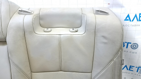 Toyota Avalon 13-15 rear seat backrest, gray leather, perforated, heated, dry-cleanable, wrinkled