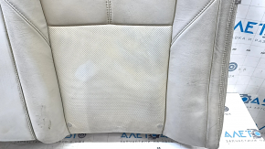 Toyota Avalon 13-15 rear seat backrest, gray leather, perforated, heated, dry-cleanable, wrinkled