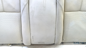 Toyota Avalon 13-15 rear seat backrest, gray leather, perforated, heated, dry-cleanable, wrinkled