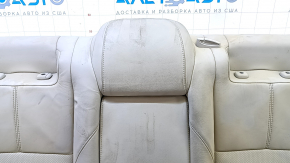 Toyota Avalon 13-15 rear seat backrest, gray leather, perforated, heated, dry-cleanable, wrinkled