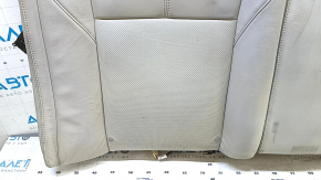 Toyota Avalon 13-15 rear seat backrest, gray leather, perforated, heated, dry-cleanable, wrinkled