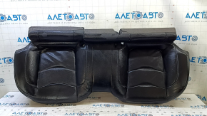 Chevrolet Volt 16-17 rear seat cushion, black leather with blue stitching, heated