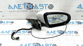Right side mirror assembly for Mercedes W213 E 17-23, 8+8+2 pins, turn signal, heated, backlight, BSM, silver
