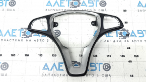 Mercedes W213 E 300/400/43 17-18 black and chrome steering wheel cover, scratched, peeling coating