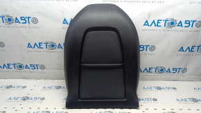 Tesla Model Y 20-25 rear passenger seat trim panel is black, with broken fasteners and scratches.