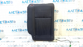 Right rear seat backrest for Ford Ecosport 18-22, black cloth, heated