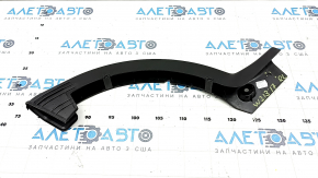 Left trunk lid hinge trim for Mercedes W213 E 17-23, black, broken guides