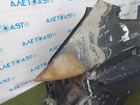 Quarter wing rear right Toyota Venza 21 - graphite, on the body, burnt, dented