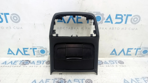 Rear center console trim for Audi A4 B8 13-16 restyling, black, broken mount