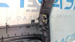 Rear center console trim for Audi A4 B8 13-16 restyling, black, broken mount