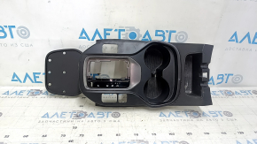 Center console cup holder trim for Hyundai Santa FE Sport 2013-2016 pre-restored, black, worn, scratches
