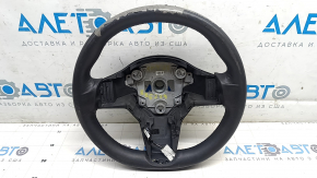 Tesla Model Y 20-25 steering wheel, bare, leather, black, heated, ready for re-upholstery