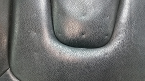 Driver's seat cushion upholstery for Audi A4 B8 13-16, black leather, heated, dented, nicked, worn