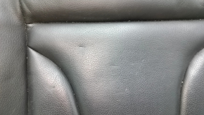 Audi A4 B8 13-16 passenger seat cushion upholstery, black leather, heated, dented, dented, broken cap