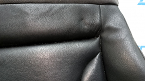 Audi A4 B8 13-16 passenger seat cushion upholstery, black leather, heated, dented, dented, broken cap
