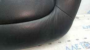 Audi A4 B8 13-16 passenger seat cushion upholstery, black leather, heated, dented, dented, broken cap