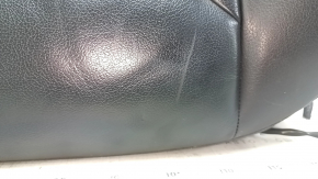 Audi A4 B8 13-16 black leather driver's seat backrest trim, heated, needs cleaning, scratched