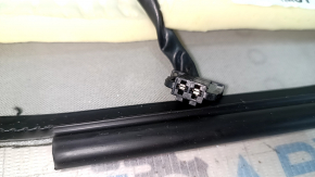 Audi A4 B8 13-16 black leather driver's seat backrest trim, heated, needs cleaning, scratched
