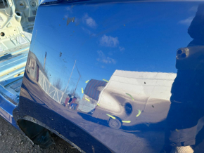 Tesla Model Y 20-25 blue PPSB rear left quarter wing, cast side member, on the body, creases, bumps