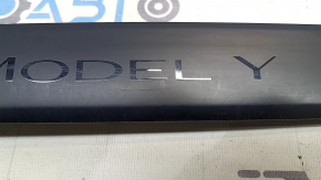 Tesla Model Y 20-25 black front left outer door sill plate, scratches