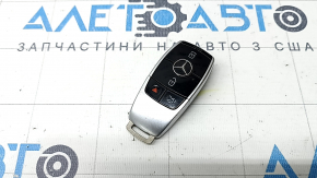 Smart Mercedes W213 E 17-23 key, 4 buttons, keyless, worn, bumps