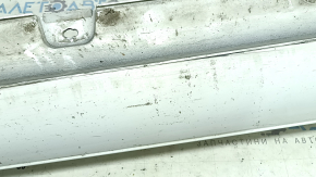 Right threshold Mercedes W213 E 300/350 17-23 without moldings, AMG pack, white, scratches, crack in the mount