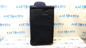 Left rear seat backrest for Nissan Altima 2014 - black and leather combination fabric, blue stitching, needs cleaning, scratches
