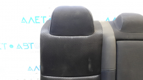 Right rear seat backrest for Nissan Altima 2013-2014, black cloth, with armrest, for cleaning