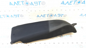 Nissan Altima 14 right rear seat side trim - black and leather combination fabric, blue stitching