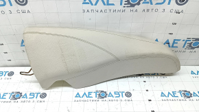 Right side bolster of the 2nd row of seats for Mercedes W213 E 17-23, beige leather, dented, needs cleaning