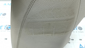 Right side bolster of the 2nd row of seats for Mercedes W213 E 17-23, beige leather, dented, needs cleaning
