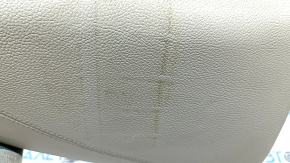 Right side bolster of the 2nd row of seats for Mercedes W213 E 17-23, beige leather, dented, needs cleaning