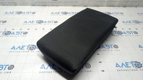 Rear seat armrest for a 13-15 Honda Accord, black cloth with marker stains