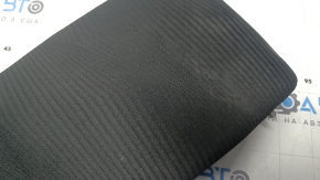 Rear seat armrest for a 13-15 Honda Accord, black cloth with marker stains