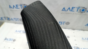 Rear seat armrest for a 13-15 Honda Accord, black cloth with marker stains