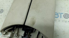Armrest for Mercedes W213 E 17-20, beige leather, needs cleaning, broken fasteners