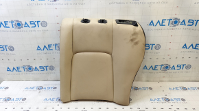 Left rear seat back for Lexus CT200h 11-13, beige leather, dry-cleanable, scratched