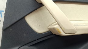 Door trim panel, rear right, Audi Q5 80A 18-20, dark gray, with wood insert, beige armrest with insert, with handle, scratches, ready for dry cleaning