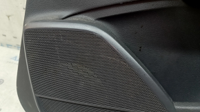 Door trim panel, rear right, Audi Q5 80A 18-20, dark gray, with wood insert, beige armrest with insert, with handle, scratches, ready for dry cleaning