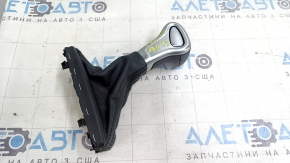 Audi A4 B8 13-16 Restored Black Leather Gear Knob, Scratches, Worn