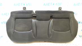 Rear seat cushion, 2nd row, Jeep Compass 19-21, leather + cloth, black, white and brown stitching, for cleaning