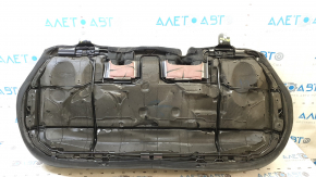 Rear seat cushion, 2nd row, Jeep Compass 19-21, leather + cloth, black, white and brown stitching, for cleaning