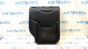 Right rear seat back, 2nd row, Jeep Compass 19-21, leather + cloth, black, white and brown stitching