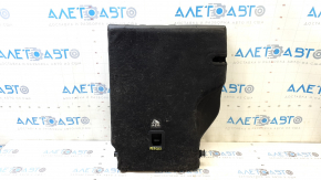 Right rear seat back, 2nd row, Jeep Compass 19-21, leather + cloth, black, white and brown stitching